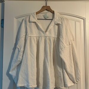 ShoptheMint Gauzy Boho Top Size XL